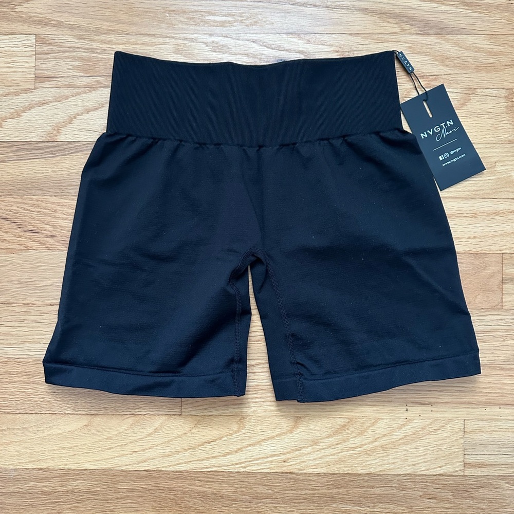 NVGTN Midnight Black Bike Shorts